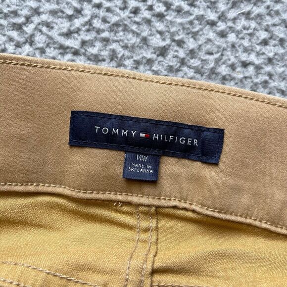 Tommy Hilfiger Pants Womens Size 14W Brown Gramercy Ankle Tapered - Picture 14 of 14